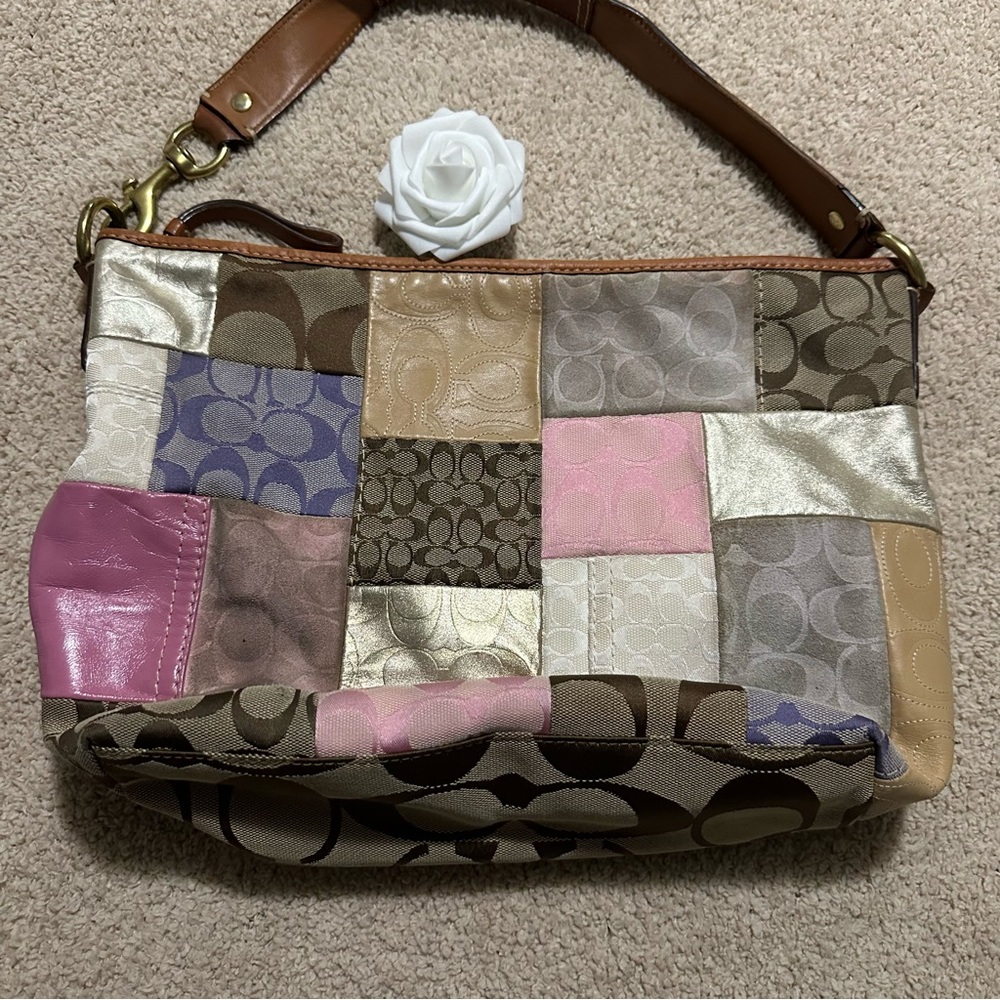 Coach Multicolor Patchwork Shoulder Bag - image 3